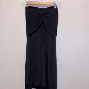 Lush NWT Black Strapless Padded Sweetheart Neck Strapless Formal Dress 4921